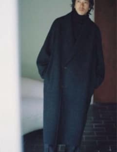 SHAWL COLLAR REVER COAT HEATHER BLACK - メルカリ