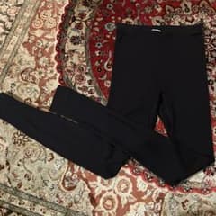 HANROハンロ シルクカシミア レギンス XS ブラック - メルカリ