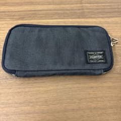PORTER★長財布、ラウンドファスナー、軽量、スモーキーデニム、ネイビー、良品のサムネイル