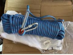 【新品未使用】クライミングロープ 多目的 登山 キャンプ テント 長さ30M水色のサムネイル
