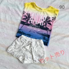 ANAP kids シャツ 西松屋 レースショーパン 90 セットのサムネイル