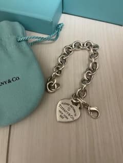 Tiffany ハートタグ ブレスレット ダイヤモンド スターリングシルバー