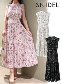 SNIDEL 花柄プリーツワンピース ピンク サイズ0 本日限りお値下げのサムネイル