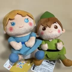 ピーター・パン　こてっとぺったん　ぬいぐるみ　2体セット