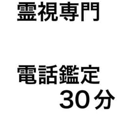 霊視　霊視専門　電話鑑定　30分3000円 占い　タロット無　霊視鑑定　占い放題のサムネイル