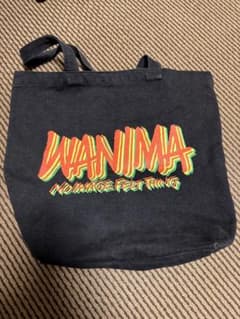 た*し様 WANIMA ロゴトートバッグ 黒のサムネイル