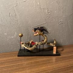 民芸品 長崎 龍踊り 木彫置物 オブジェ 郷土玩具 昭和レトロ - メルカリ