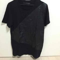Zara レザー切り替え tシャツのサムネイル