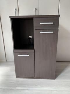 【お値下げ可】ニトリ　ダークブラウン キッチンカウンター　レンジ台 m87849442437_1.jpg?1767233136