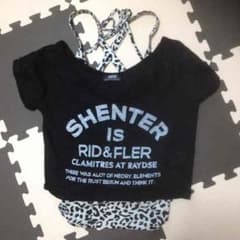 BACKS 2点セット Tシャツ＆ヒョウ柄キャレオパードミソールのサムネイル