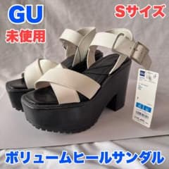 이른 사람 승리! ️GU 볼륨 힐 샌들 미사용 S 사이즈 걸 Y2K 상태좋음