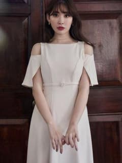 【訳あり】herlipto Adelaide Slit Sleeve Dressのサムネイル