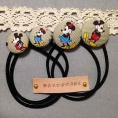 ミッキーandミニー くるみボタンのサムネイル