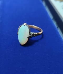 値下げ★オパール　１８ｋ アンティーク　指輪のサムネイル