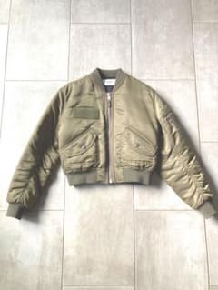 美品】CELINE セリーヌ ナイロン クロップト MA-1 ジャケット 36 
