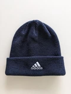 adidas　アディダス　ニット帽　ネイビー　スキー　スノボのサムネイル