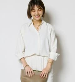 MUSEドゥーズィエムクラス コルピエロ ドルマンスリーブシャツ 白