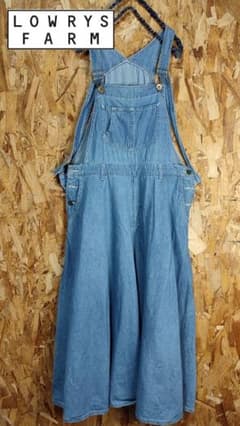 248 LOWRYS FARM　デニムサロペットスカート　ジャンパースカート