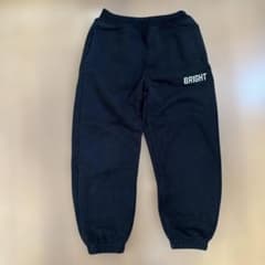 スウェットパンツ 裏起毛ブラック キッズのサムネイル