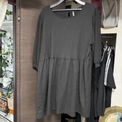 ブラック 長袖 チュニック Fサイズのサムネイル