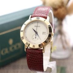 箱付き【新品電池】GUCCI 3800Jr/動作品 オールドグッチ 人気モデル