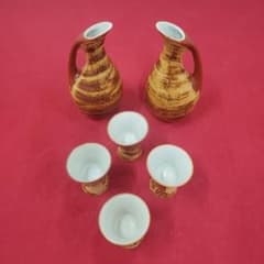 酒器セット 徳利 2点 盃 4点 陶器 和食器のサムネイル