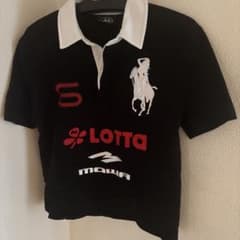 MOWALOLA ATL ポロシャツ　XS Поло Mowalola ATL Polo Shirt Black - UNIFORM
