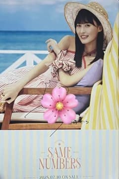 ザ*ー様 乃木坂46 遠藤さくら 直筆サイン入りポスター Same number ザ*ー様 乃木坂46 遠藤さくら 直筆サイン入りポスター Same number