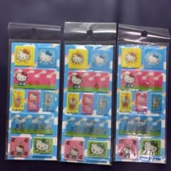 サンリオ キティ 正規品 平成レトロ シール ぷっくり ボンボンドロップ　3個のサムネイル