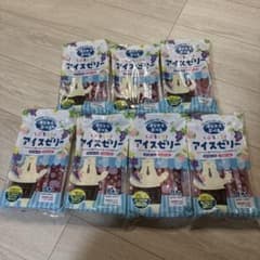 凍らせて食べるアイスゼリー ぶどう味・もも味 7袋セットのサムネイル