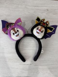 Hong Kong Disneyland Halloween Limited Edition Chip and Dale Bat Headband
