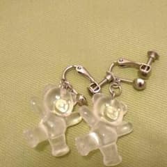 送料込み！　テディベアイヤリング♪のサムネイル