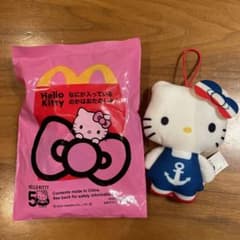 マクドナルド　ハッピーセット　キティ50周年　マスコット　青い海のサムネイル