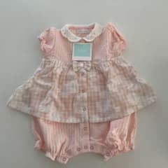 お値下げしました☆新品未使用☆タグ付き☆BeBe☆ロンパース 70☆ワンピースのサムネイル