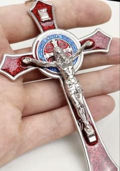 十字架ロザリオ…バレンタインクリスマス…キリスト…ペンダントキーホルダー(新品)のサムネイル