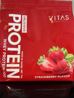 VITAS ホエイプロテイン 1kg ストロベリー風味のサムネイル
