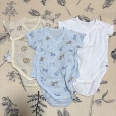UNIQLO 半袖前開きタイプ　ロンパース　60㎝　3枚セットのサムネイル