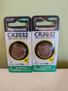 Panasonic CR2032 ボタン電池 2個セットのサムネイル
