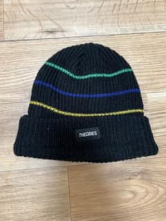THEORIES ニット帽 ビーニー ブラックのサムネイル