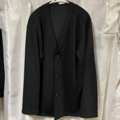値下げしました！gu XL ダブルフェイス素材 カーディガン 黒 336148のサムネイル