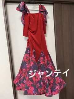 社交ダンススタンダードドレス ジャンティ Mサイズ - メルカリ