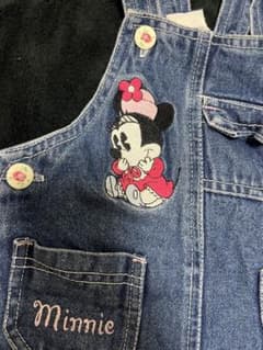 ミニー刺繍デニムロンパースmickey＆co.のサムネイル