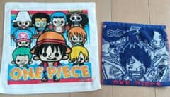 ワンピース ONEPIECE タオルハンカチ、ハンドタオル2枚セット