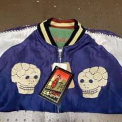 M】テーラー東洋 TT15793 スカル スカジャン NVY - メルカリ