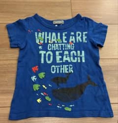 クジラと魚のプリント Tシャツのサムネイル