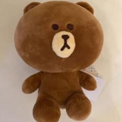 LINE friends ぬいぐるみ ブラウンのサムネイル