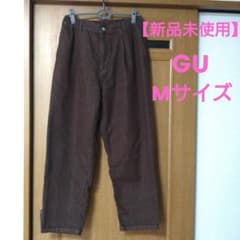 【新品未使用品】GUデニムキャロットパンツMのサムネイル