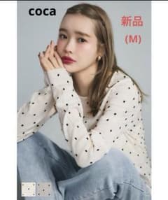 coca♡シアードットトップス　アイボリー　M