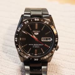 SEIKO 5 세이코 5 자동 권 시계 블랙 SNKE03