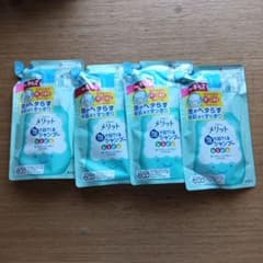 メリット　泡で出てくるシャンプー　4個セットのサムネイル
